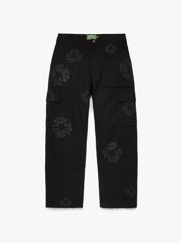 Mono Wreath Cargo Pant Black