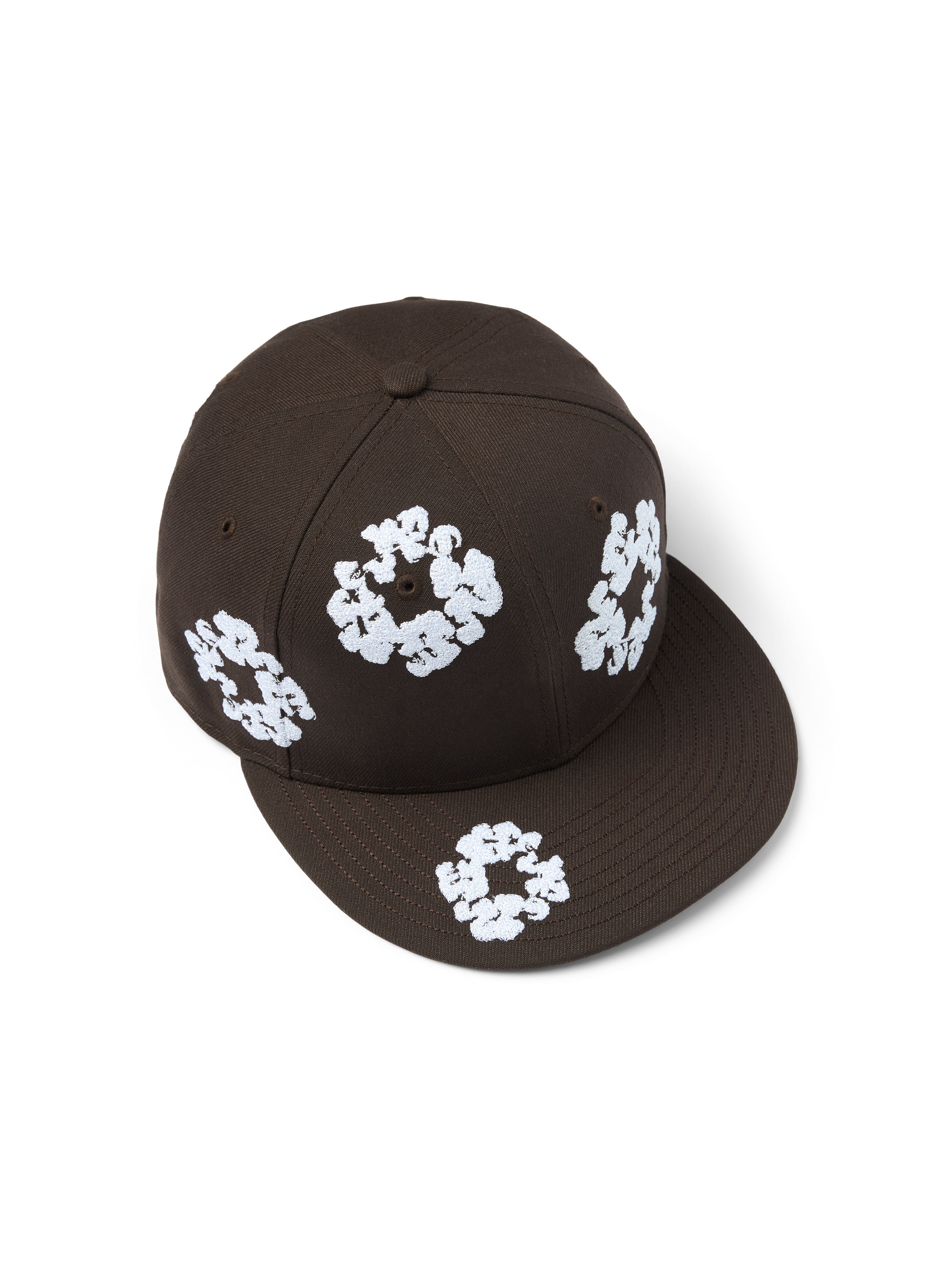 NEW Era × Denim Tears Cotton Wreath Cap Cotton Wreath New Era 59FIFTY Fitted Cap Brown – DENIM TEARS
