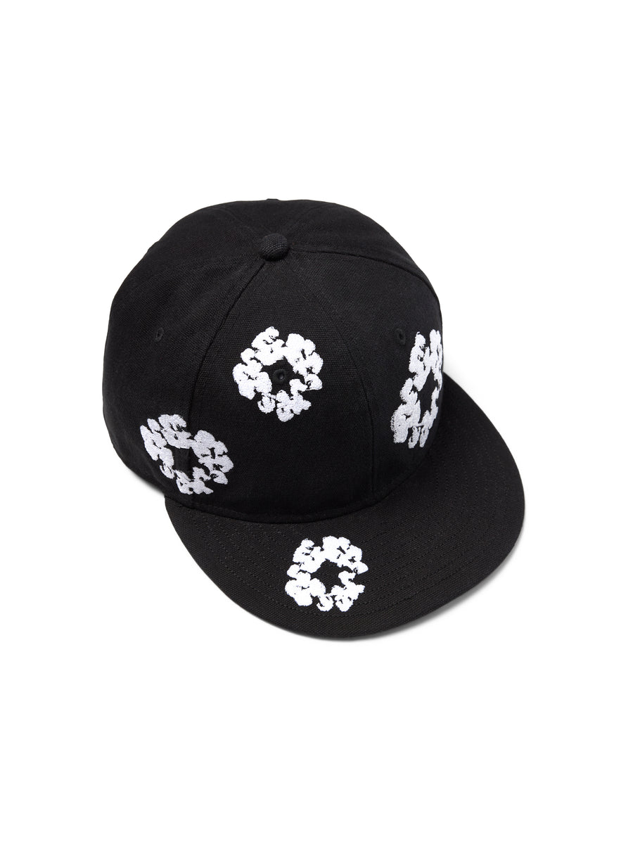 Cotton Wreath New Era 59FIFTY Canvas Fitted Cap Black – DENIM TEARS