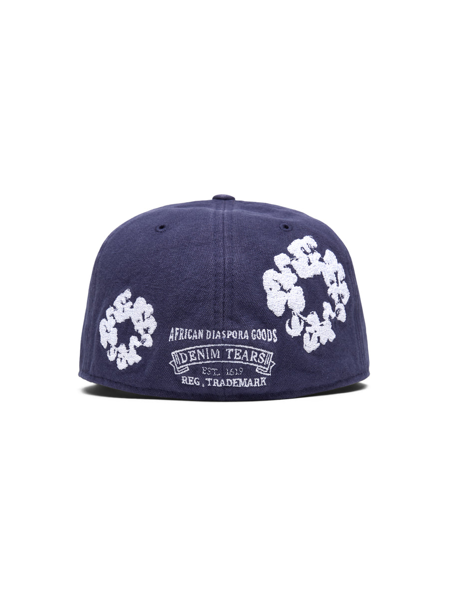 Cotton Wreath New Era 59FIFTY Canvas Fitted Cap Indigo – DENIM TEARS