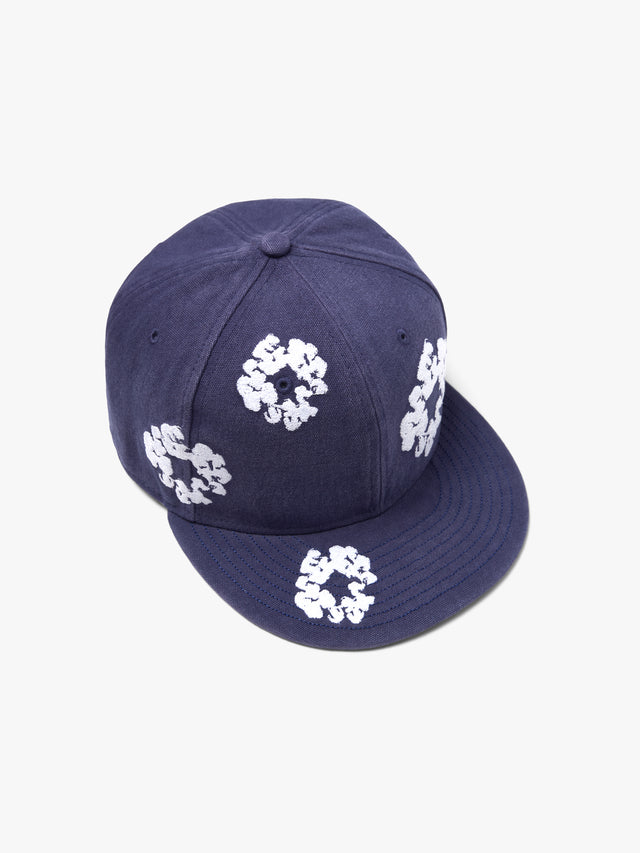 Cotton Wreath New Era 59FIFTY Canvas Fitted Cap Indigo