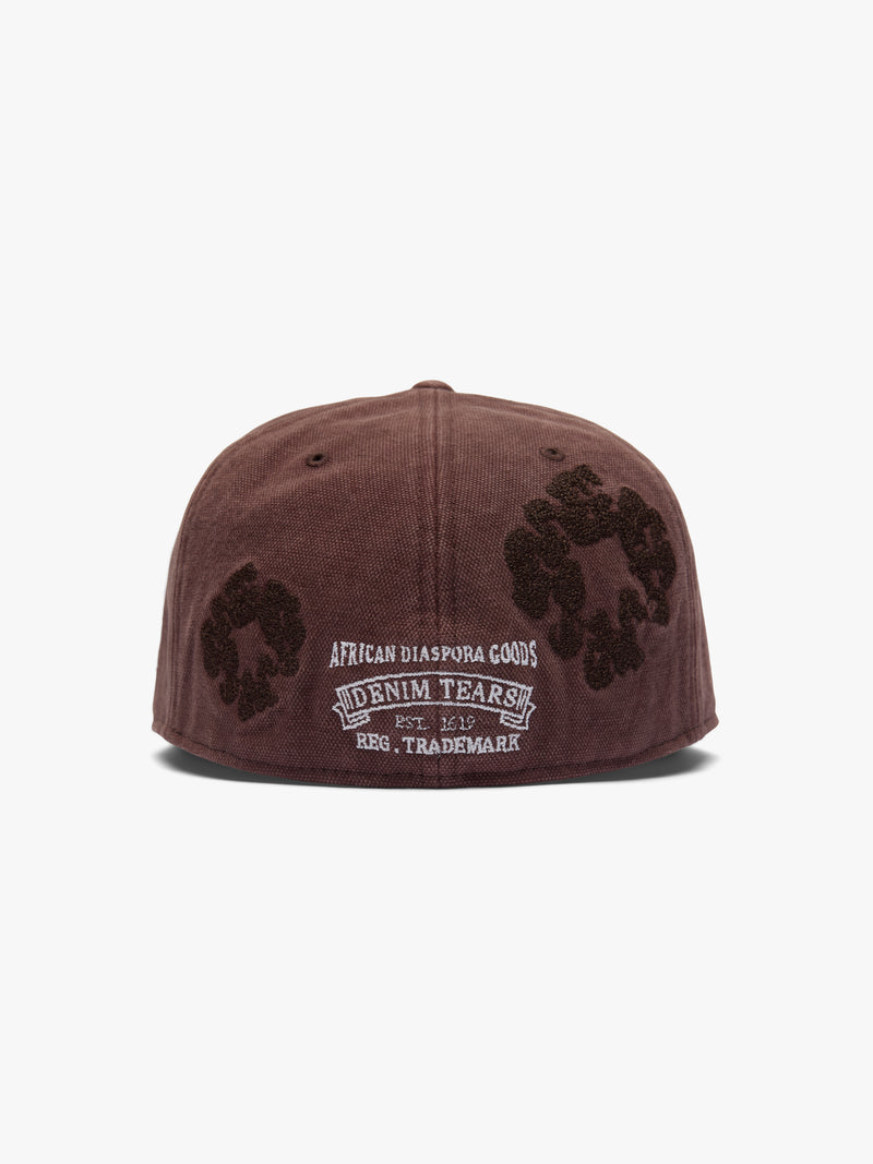 New Era Mono Wreath Canvas Fitted Brown