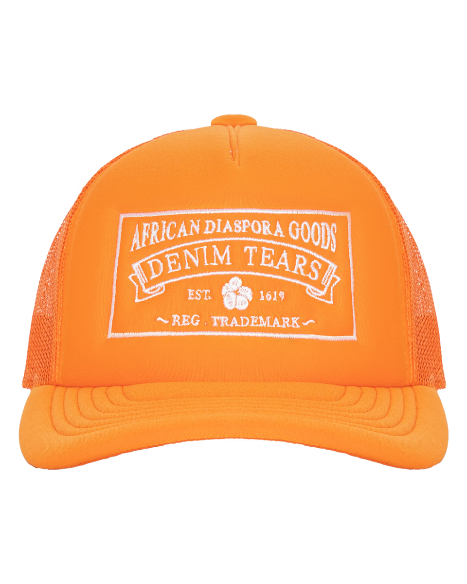 ADG Orange Trucker Hat – DENIM TEARS ADG Orange Trucker Hat – DENIM TEARS