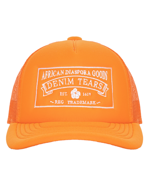 キャップ DENIM TEARS ADG Trucker Hat ADG Orange Trucker Hat – DENIM TEARS