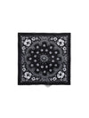 Cotton Wreath Paisley Bandana Black