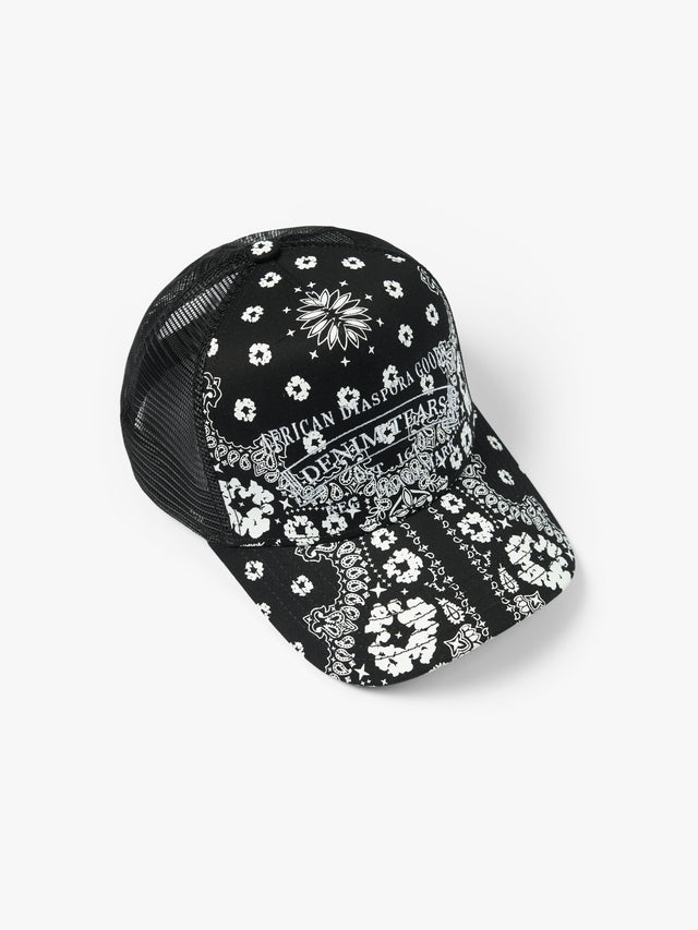 Cotton Wreath Paisley ADG Stamp Cap Black