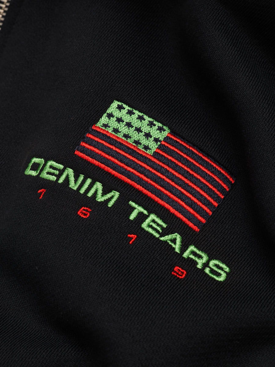 Pan African Zip Hoodie Black – DENIM TEARS