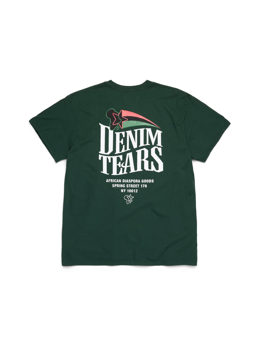 Pan-African Star Tee Green – DENIM TEARS