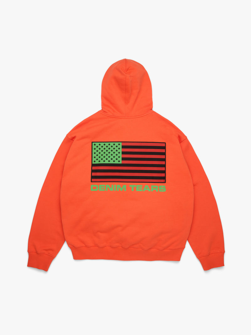 Pan African Zip Hoodie Orange