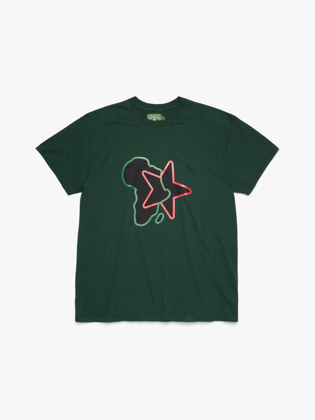 Pan-African Star Tee Green