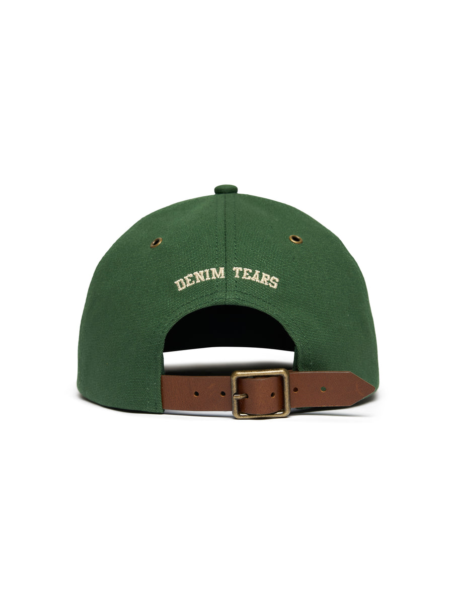 Incorrect Cap Color Peace Wreath Leather Brim Cap Rifle Green – DENIM TEARS