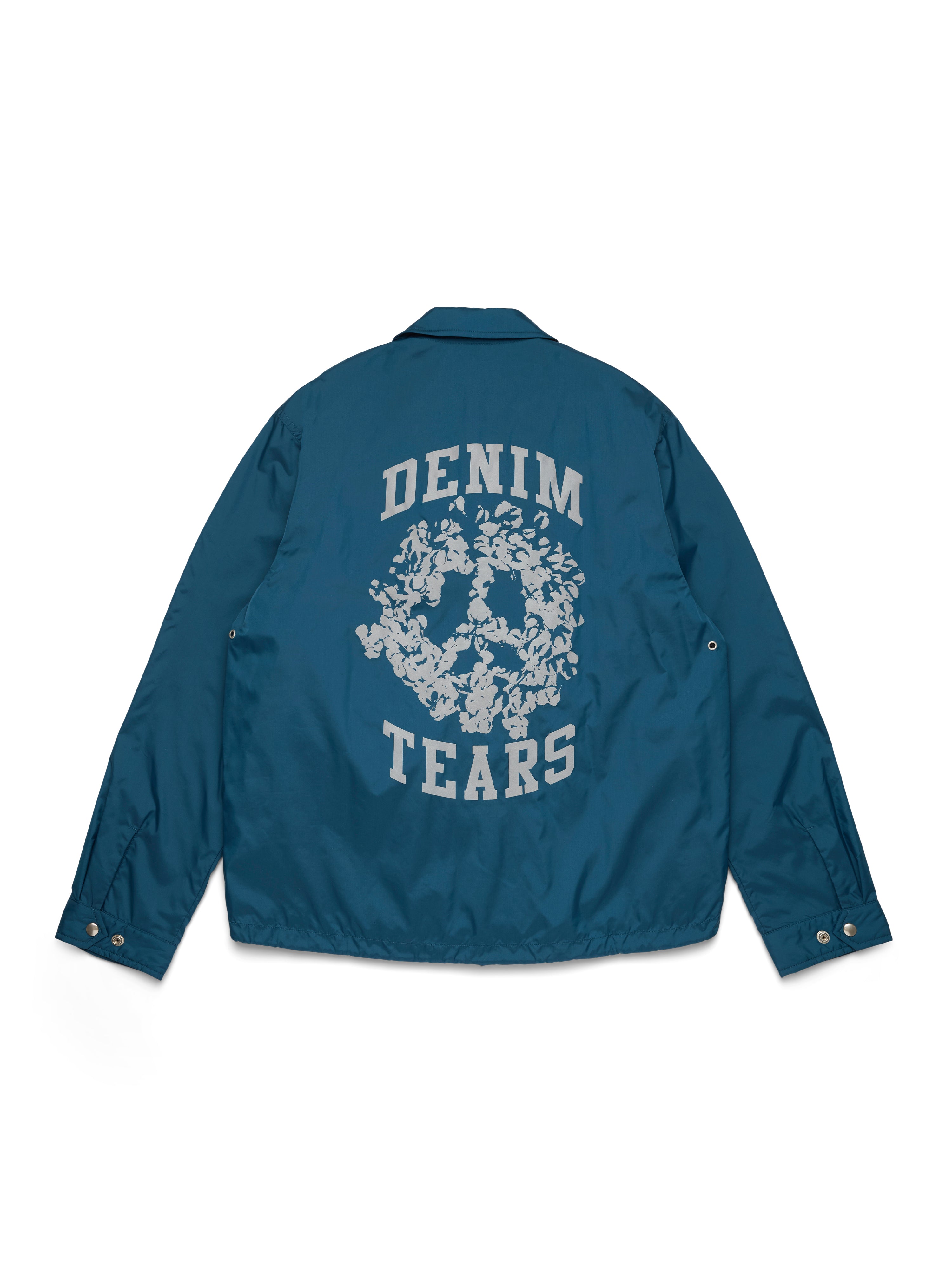 Peace Wreath Coaches Jacket Blue – DENIM TEARS