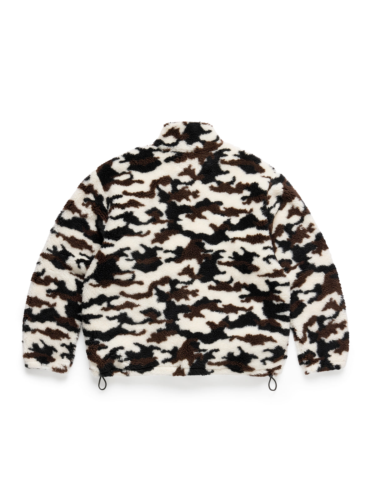 Polar Fleece Quarter Zip Jacket Snow Camo