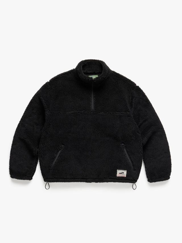 Polar Fleece Half Zip Jacket Black