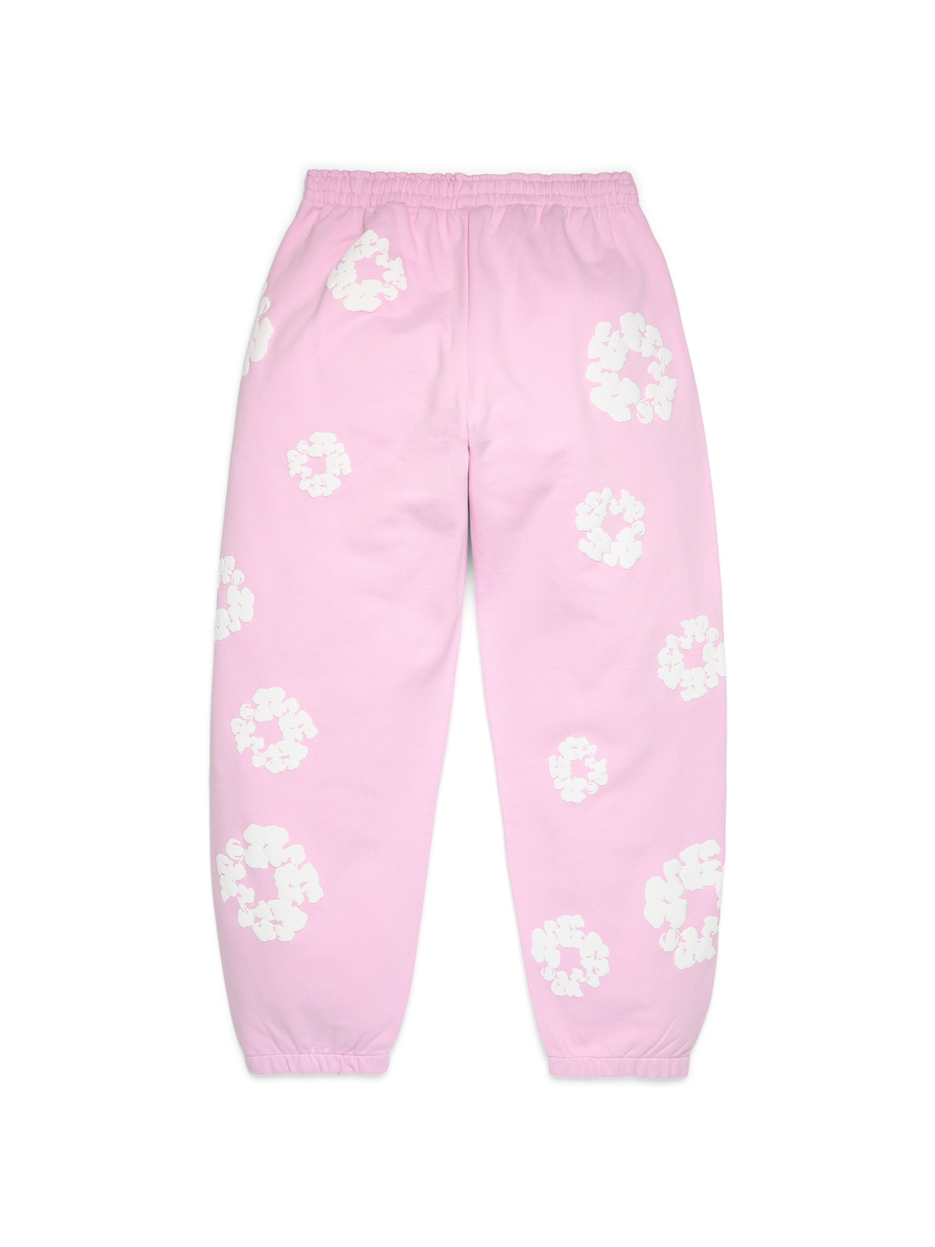 Cotton Wreath Sweatpants Powder Pink – DENIM TEARS