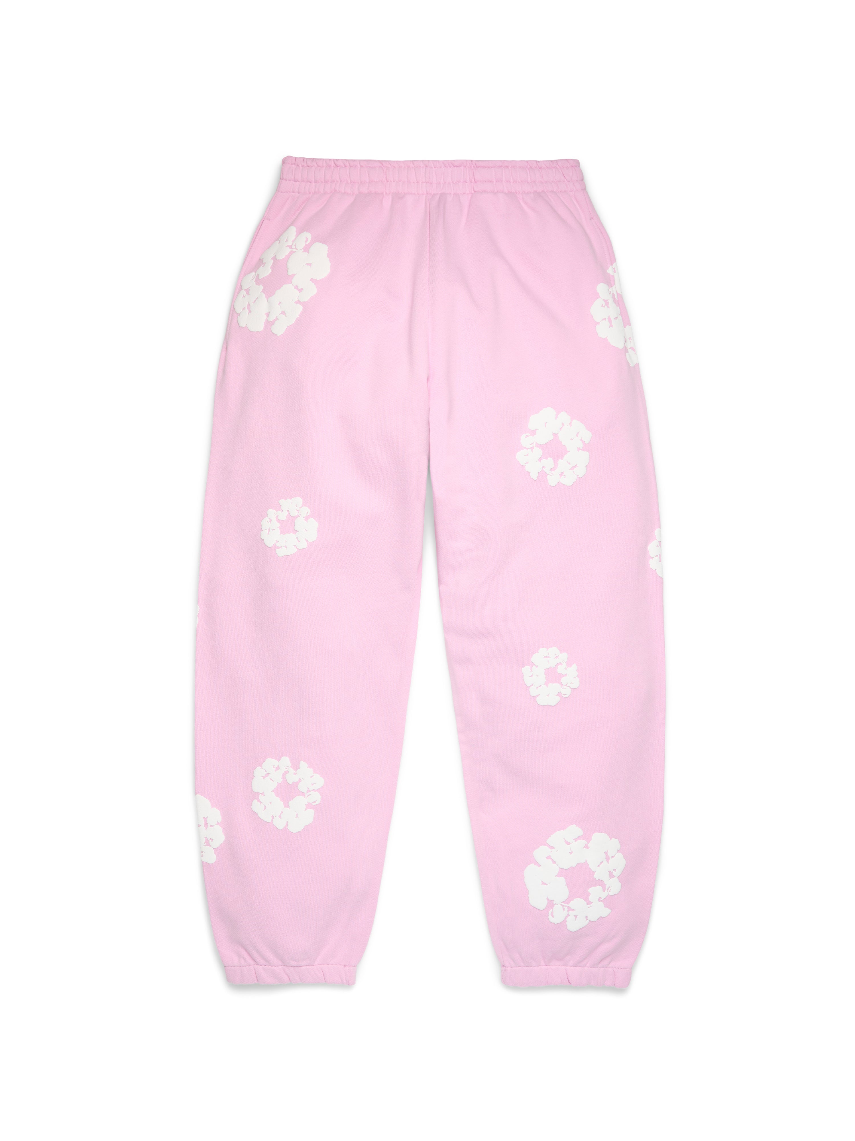 Cotton Wreath Sweatpants Powder Pink – DENIM TEARS
