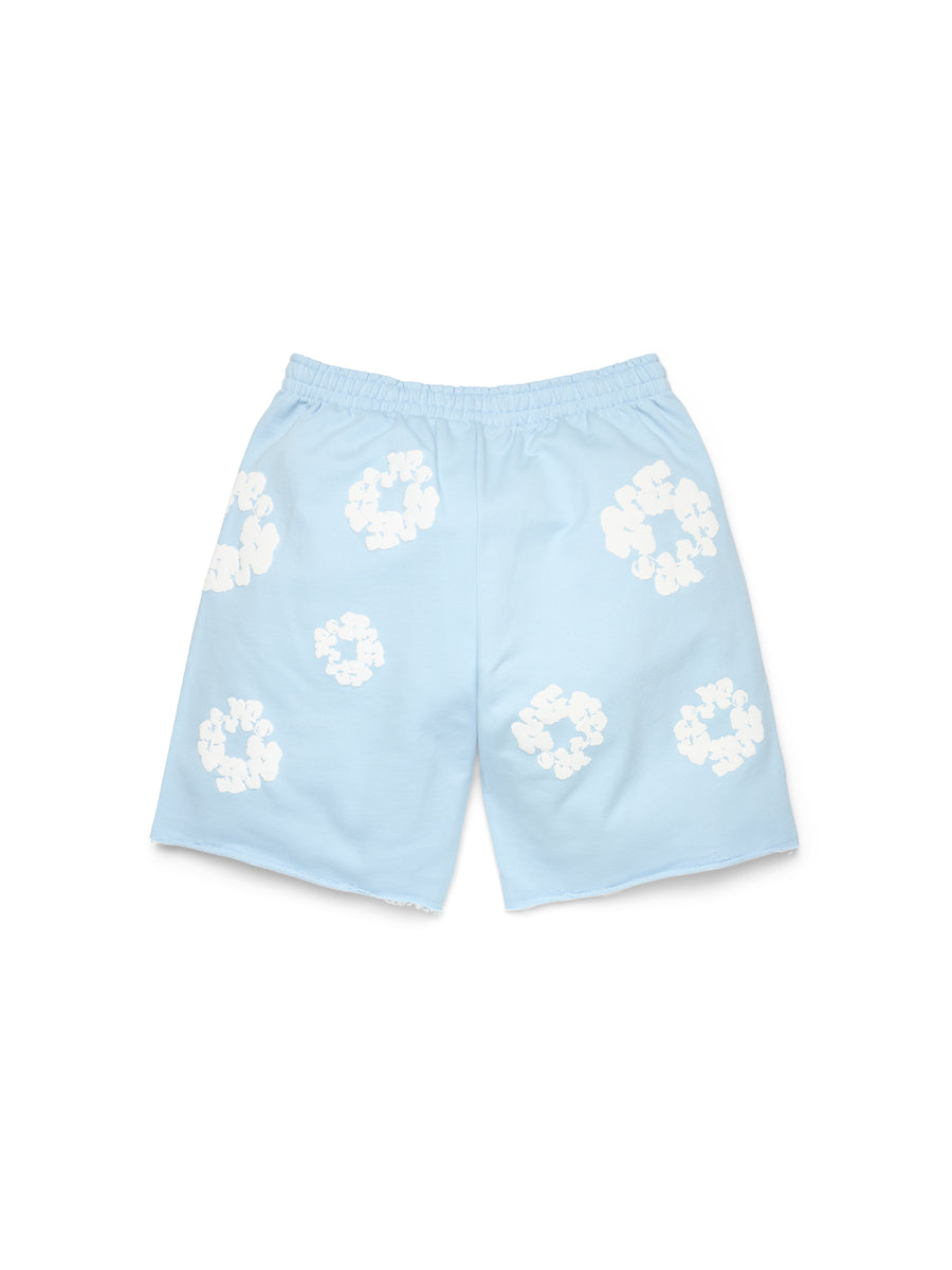 Cotton Wreath Sweatshorts Powder Blue – DENIM TEARS