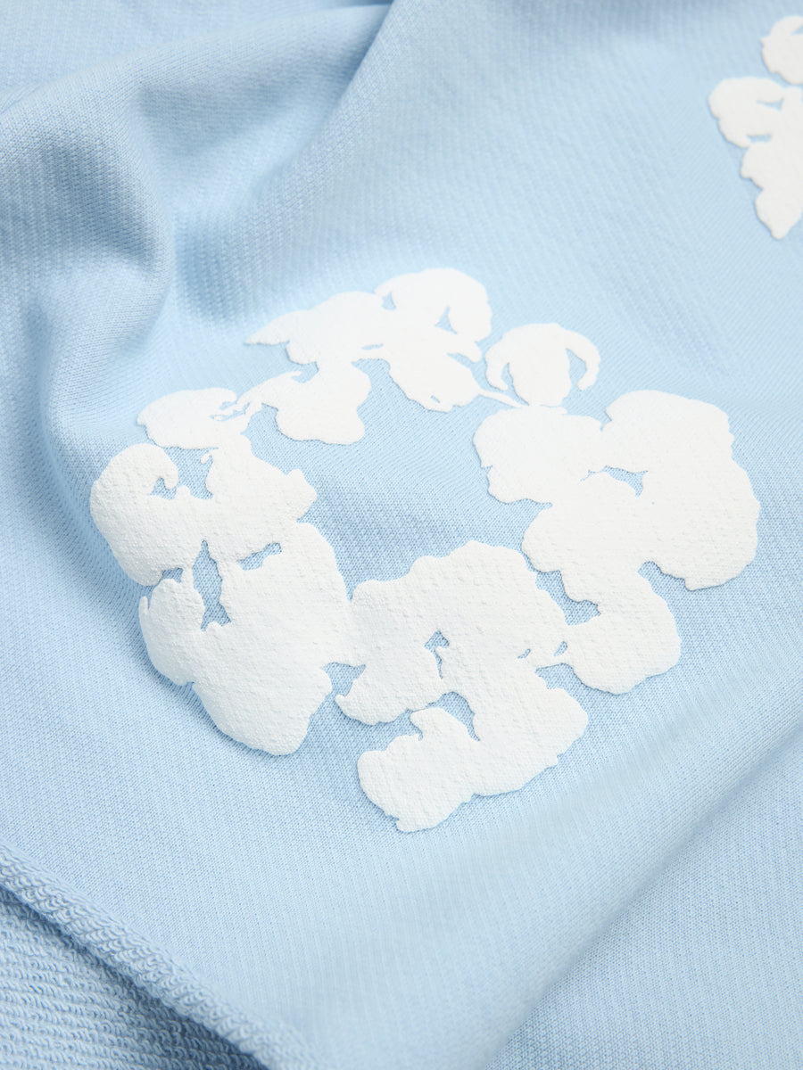 Cotton Wreath Sweatshorts Powder Blue – DENIM TEARS