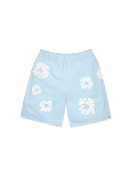 Cotton Wreath Sweatshorts Powder Blue – DENIM TEARS