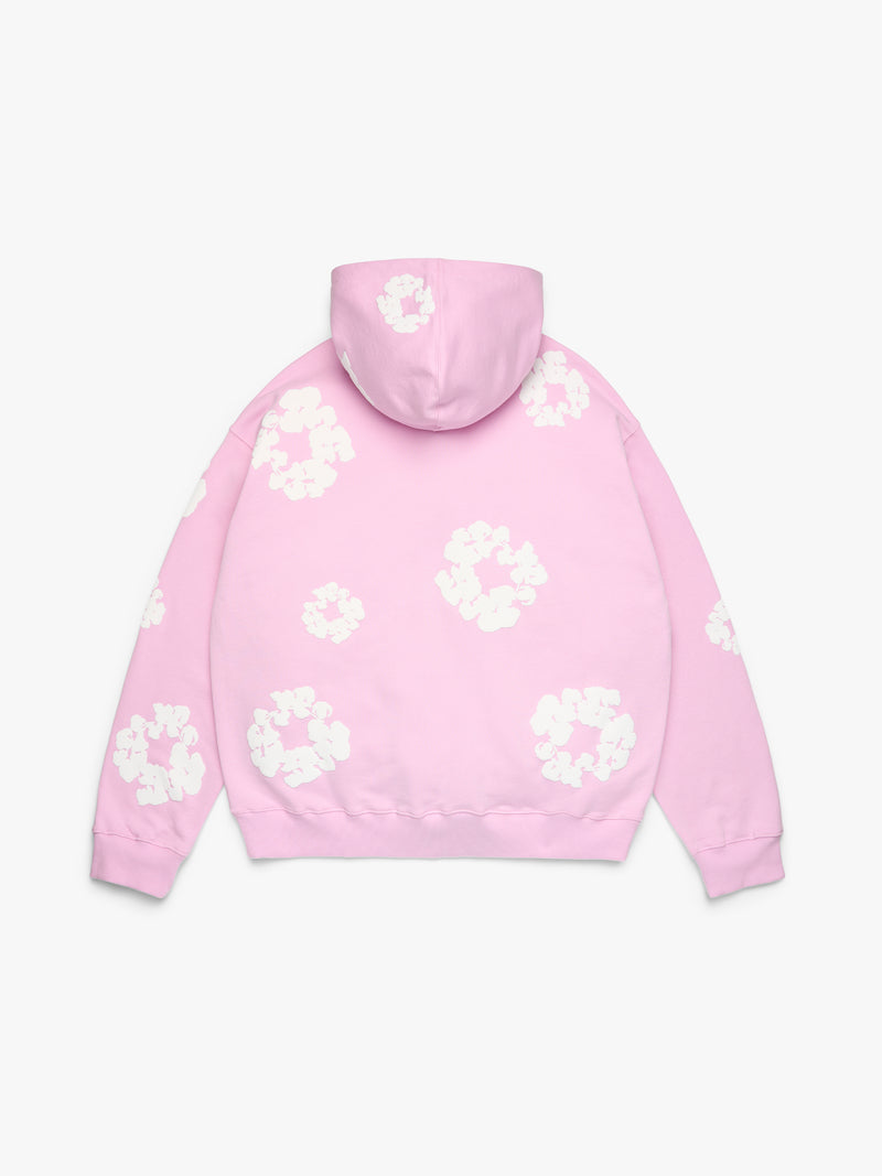 Cotton Wreath Hoodie Powder Pink