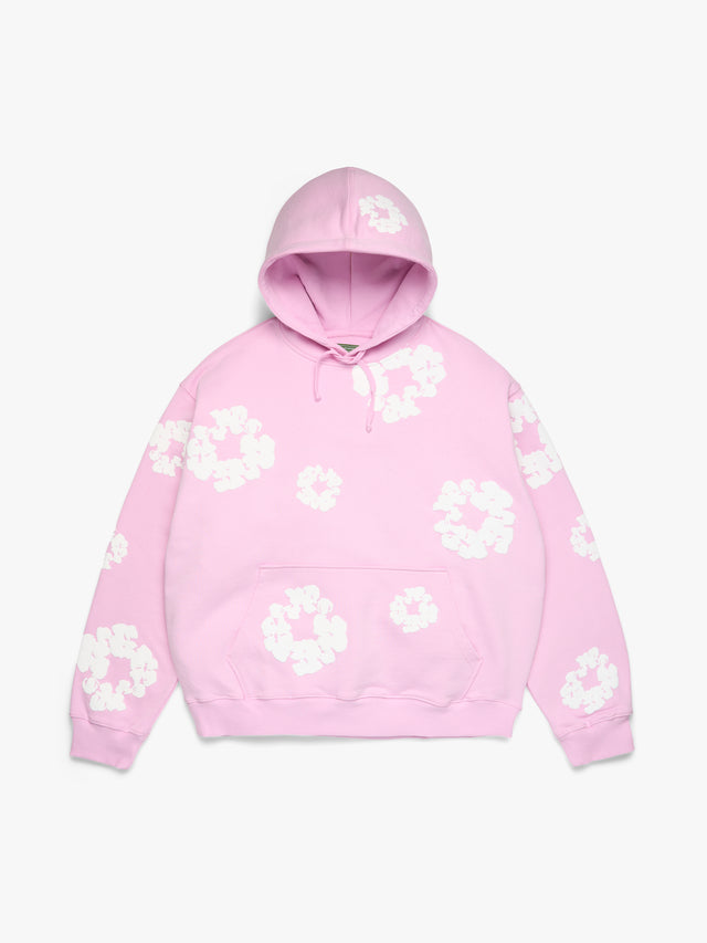 Cotton Wreath Hoodie Powder Pink