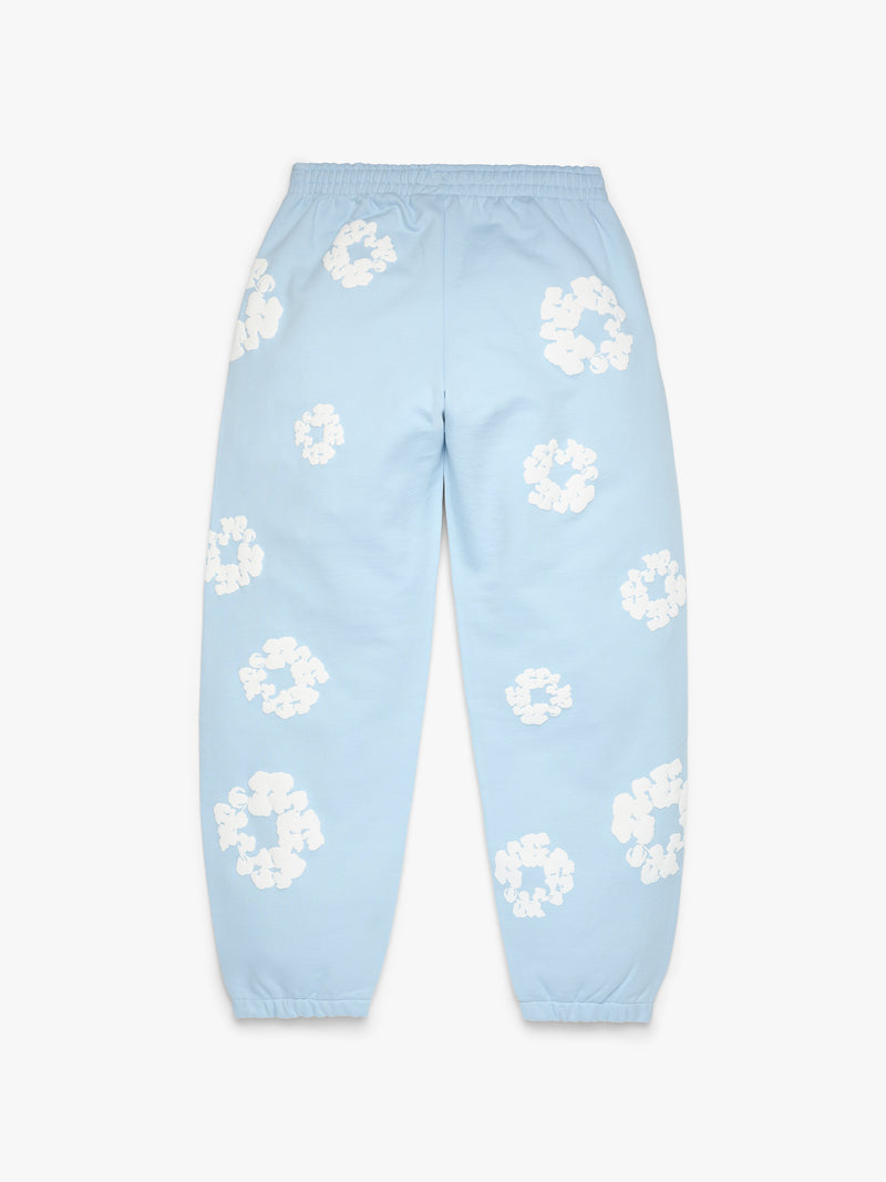 Cotton Wreath Sweatpants Powder Blue