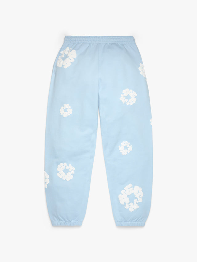 Cotton Wreath Sweatpants Powder Blue