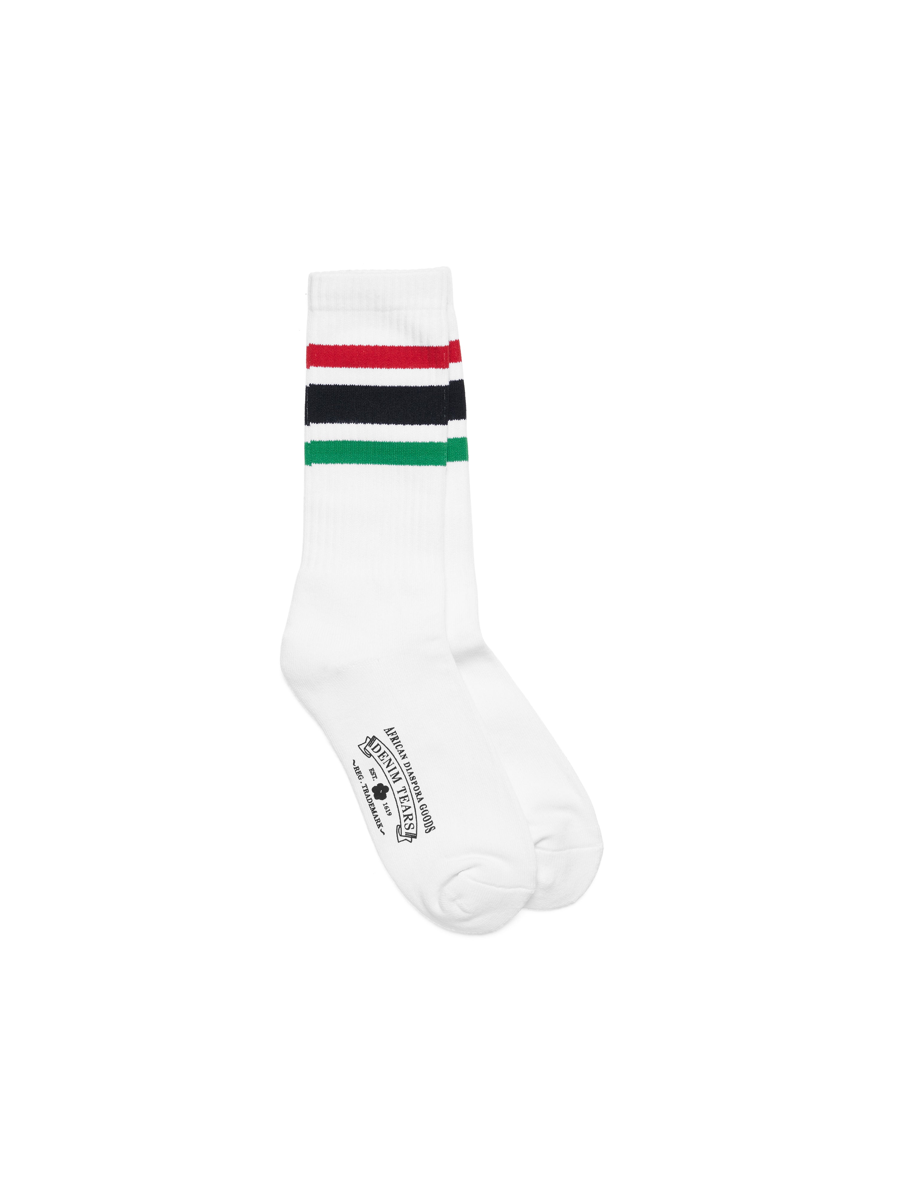 RBG 3-Pack Socks White – DENIM TEARS