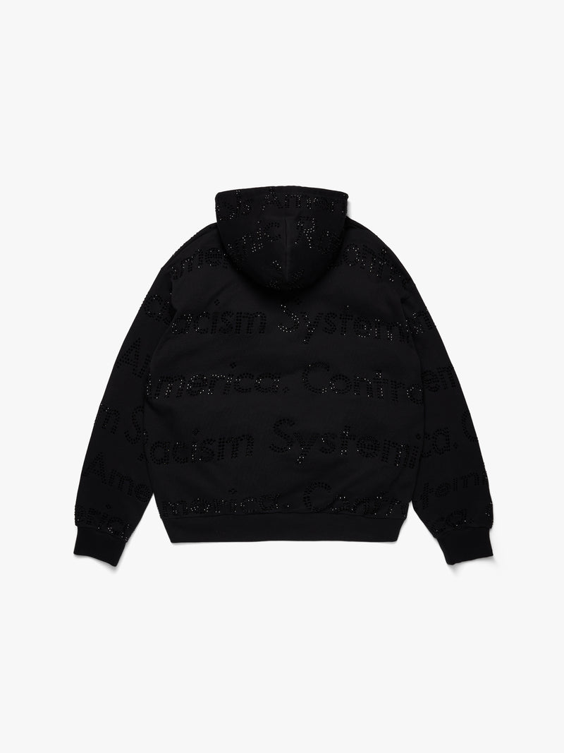 Systemic Racism Controls America Zip Hoodie Black