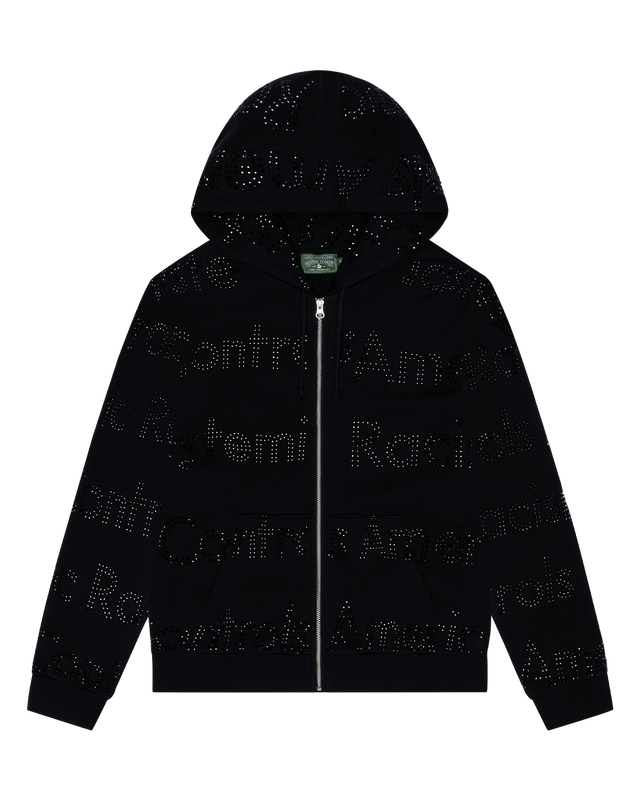 Systemic Racism Controls America Zip Hoodie Black