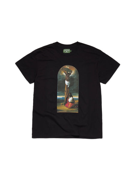 St. Mary Magdalene at the Foot of the Cross Tee Black – DENIM TEARS