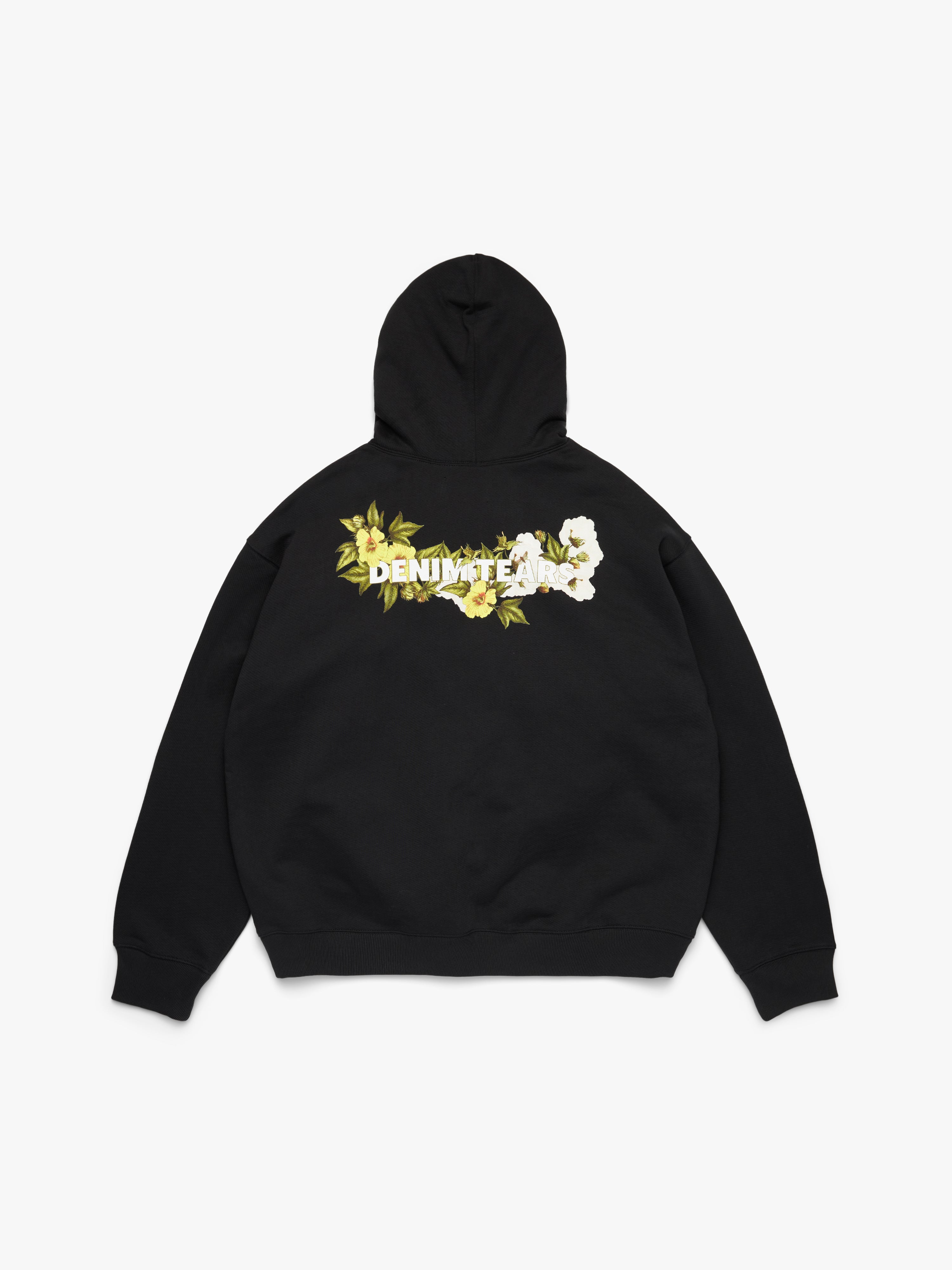 Gel Wreath Hoodie Black – DENIM TEARS