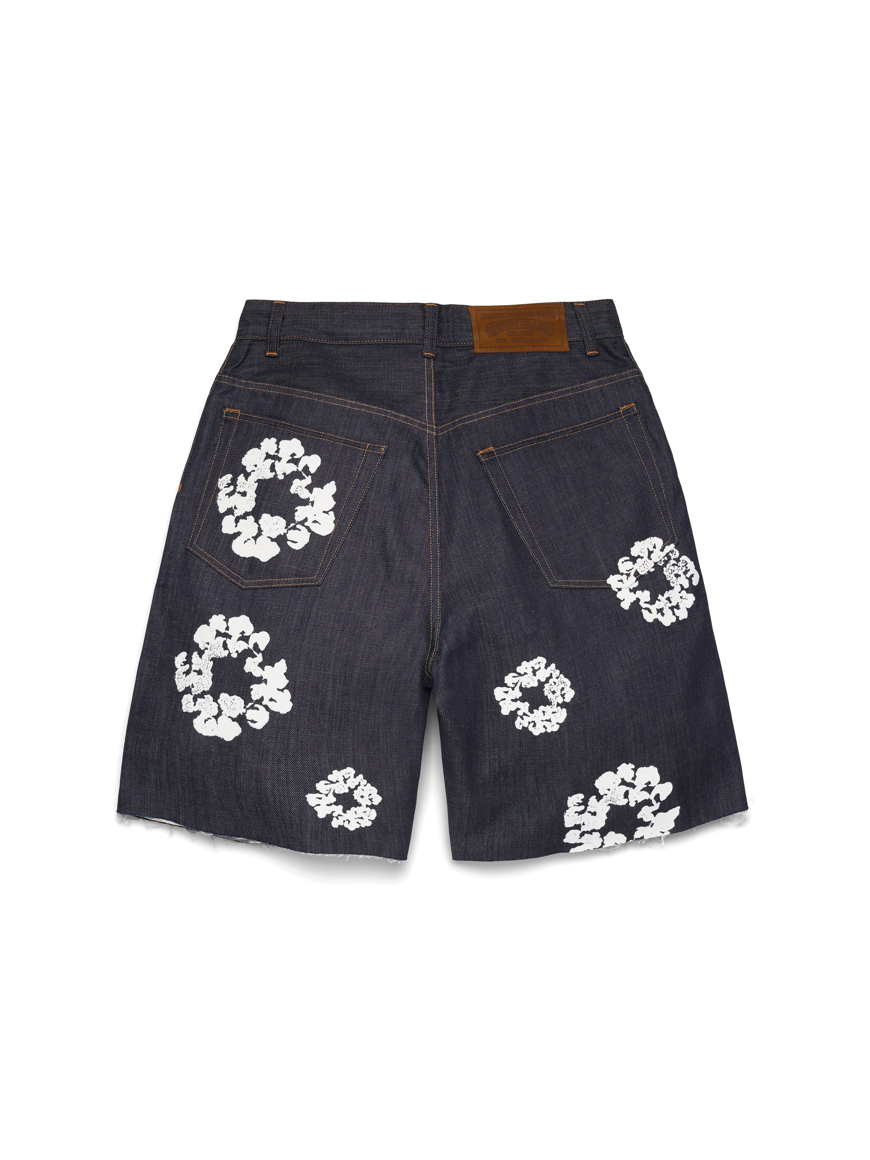 Selvedge Cotton Wreath Denim Short – DENIM TEARS