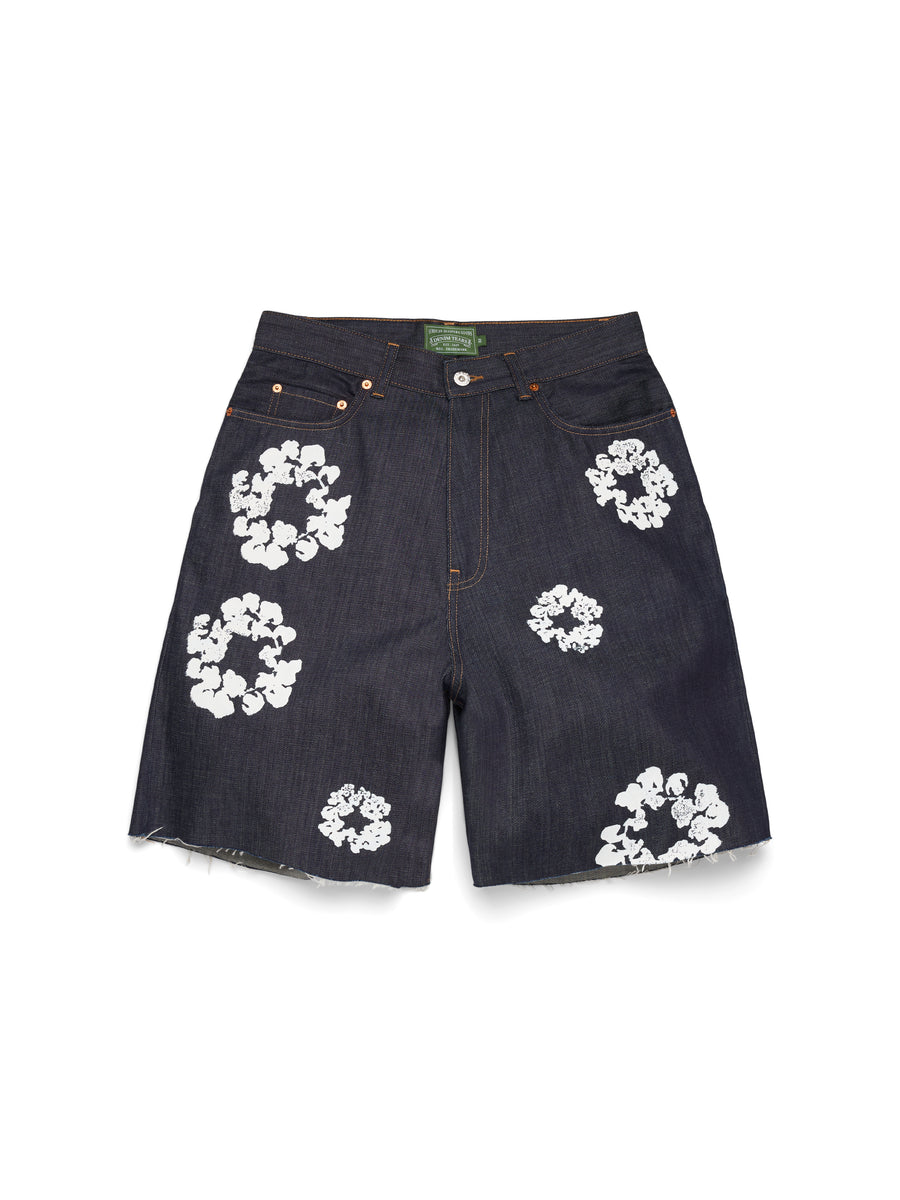 Selvedge Cotton Wreath Denim Short – DENIM TEARS