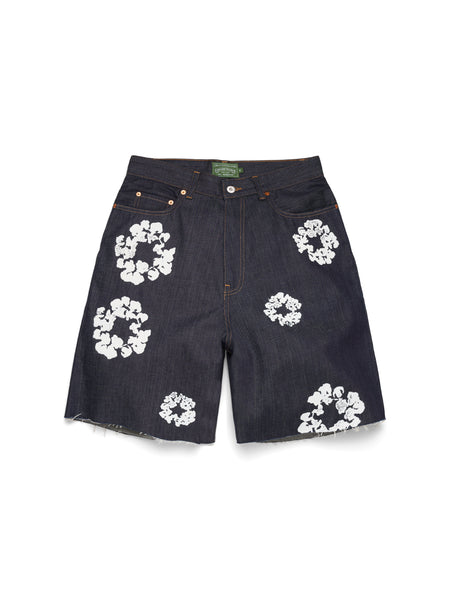 Selvedge Cotton Wreath Denim Short – DENIM TEARS