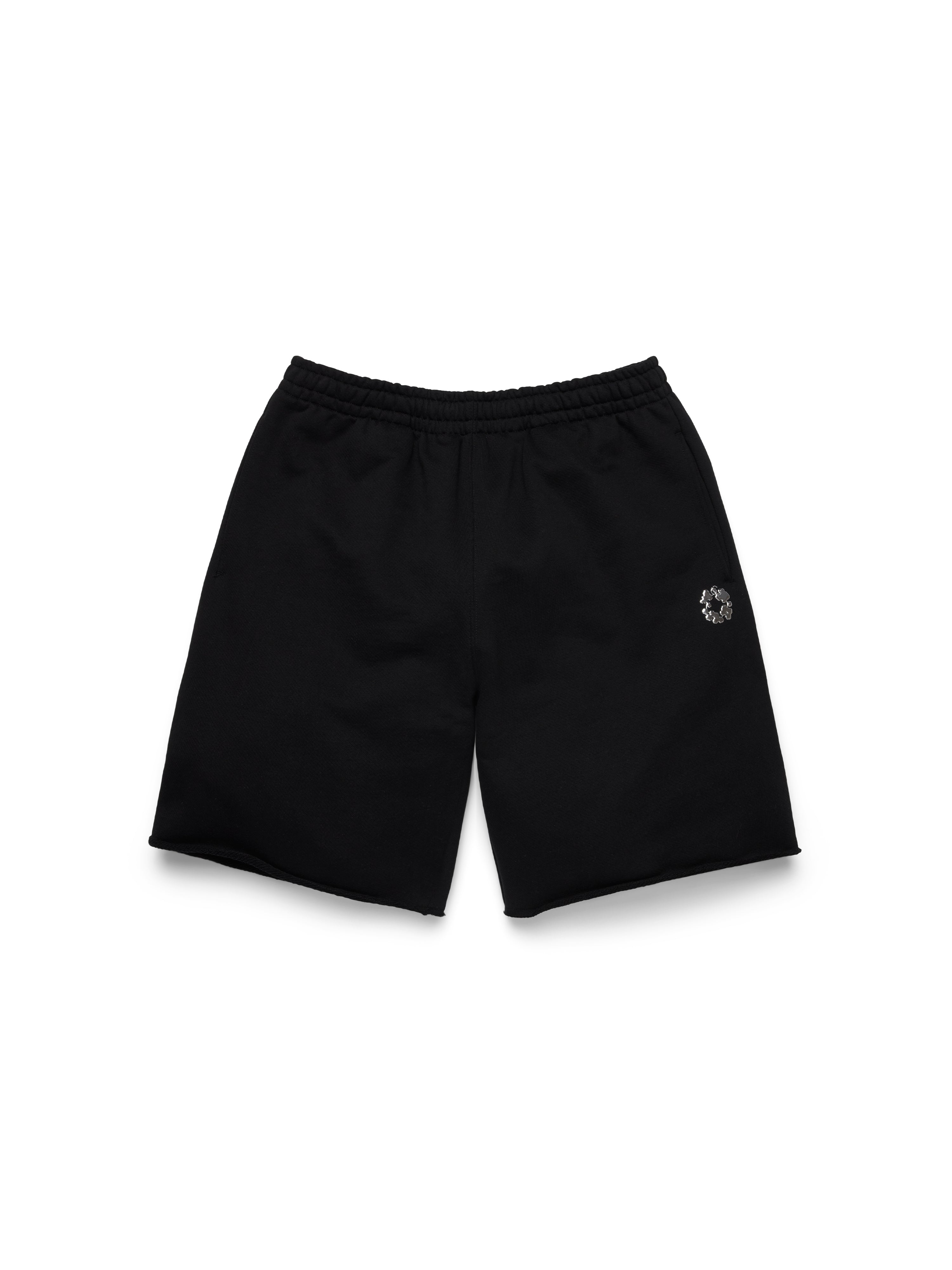 Gel Wreath Sweatshort Black – DENIM TEARS