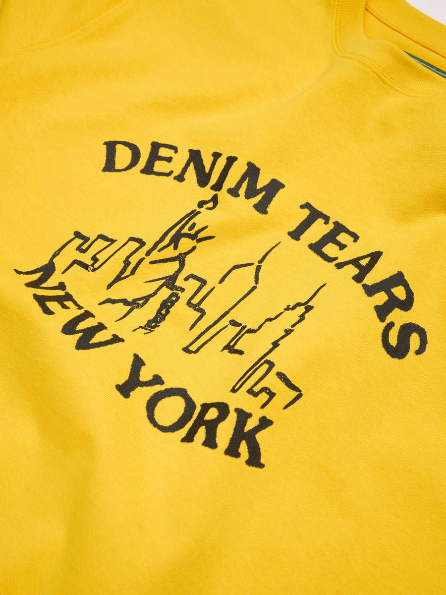 Skyline Tee Yellow – DENIM TEARS