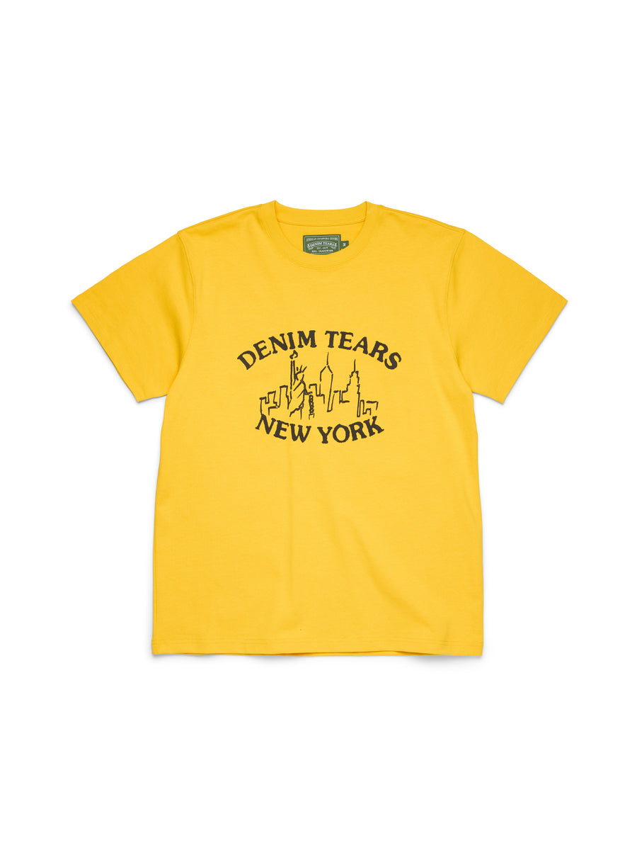 Skyline Tee Yellow – DENIM TEARS