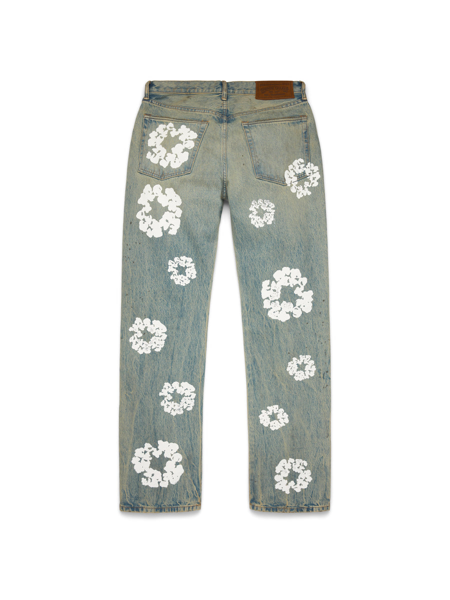 Straight Cotton Wreath Denim Pant Dirty Wash – DENIM TEARS