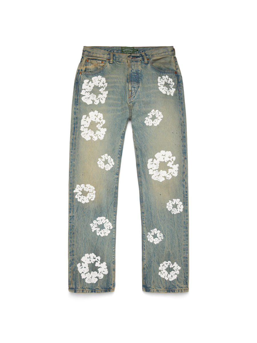 Straight Cotton Wreath Denim Pant Dirty Wash – DENIM TEARS