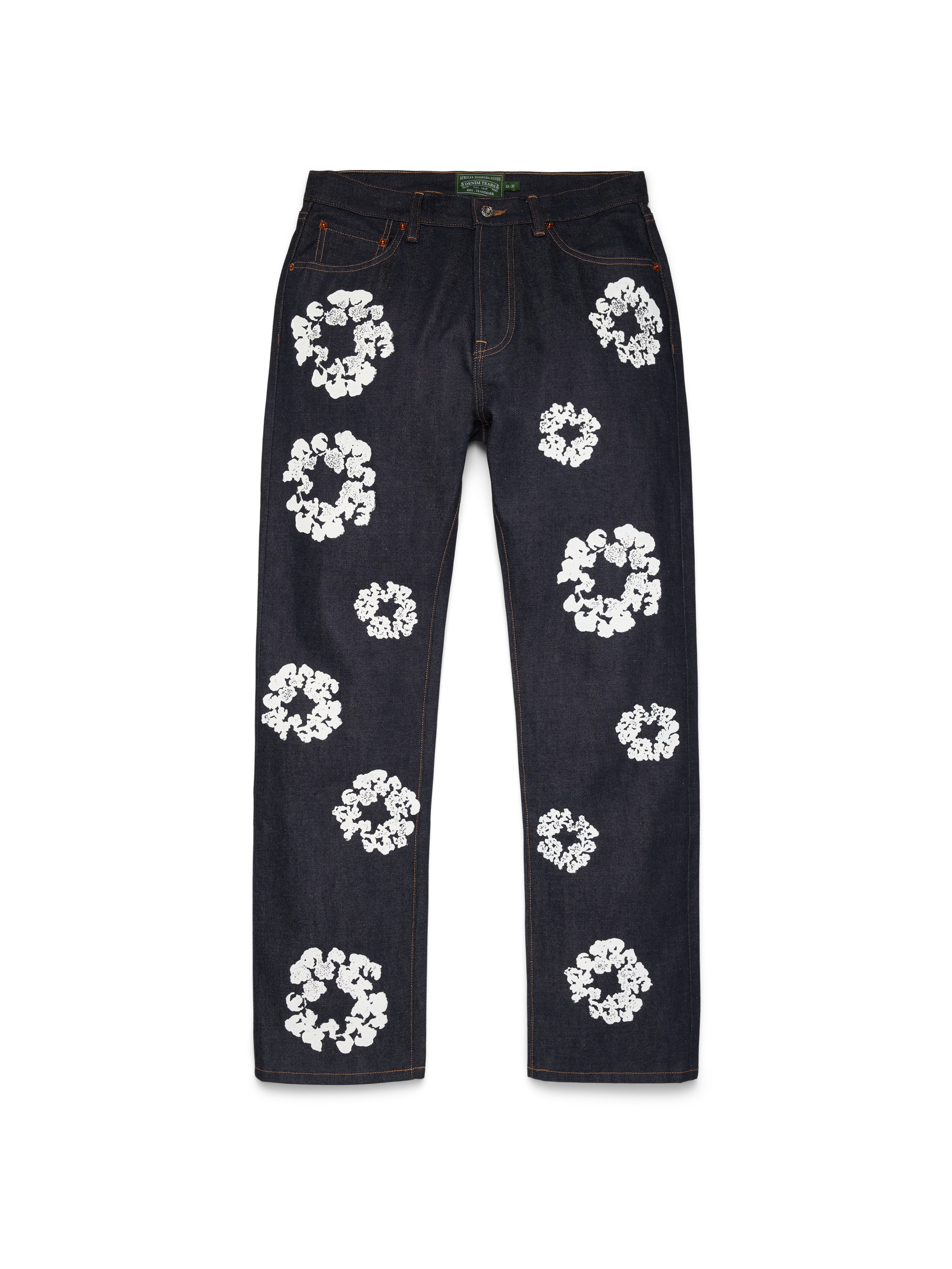 Straight Cotton Wreath Denim Pant Selvedge – DENIM TEARS