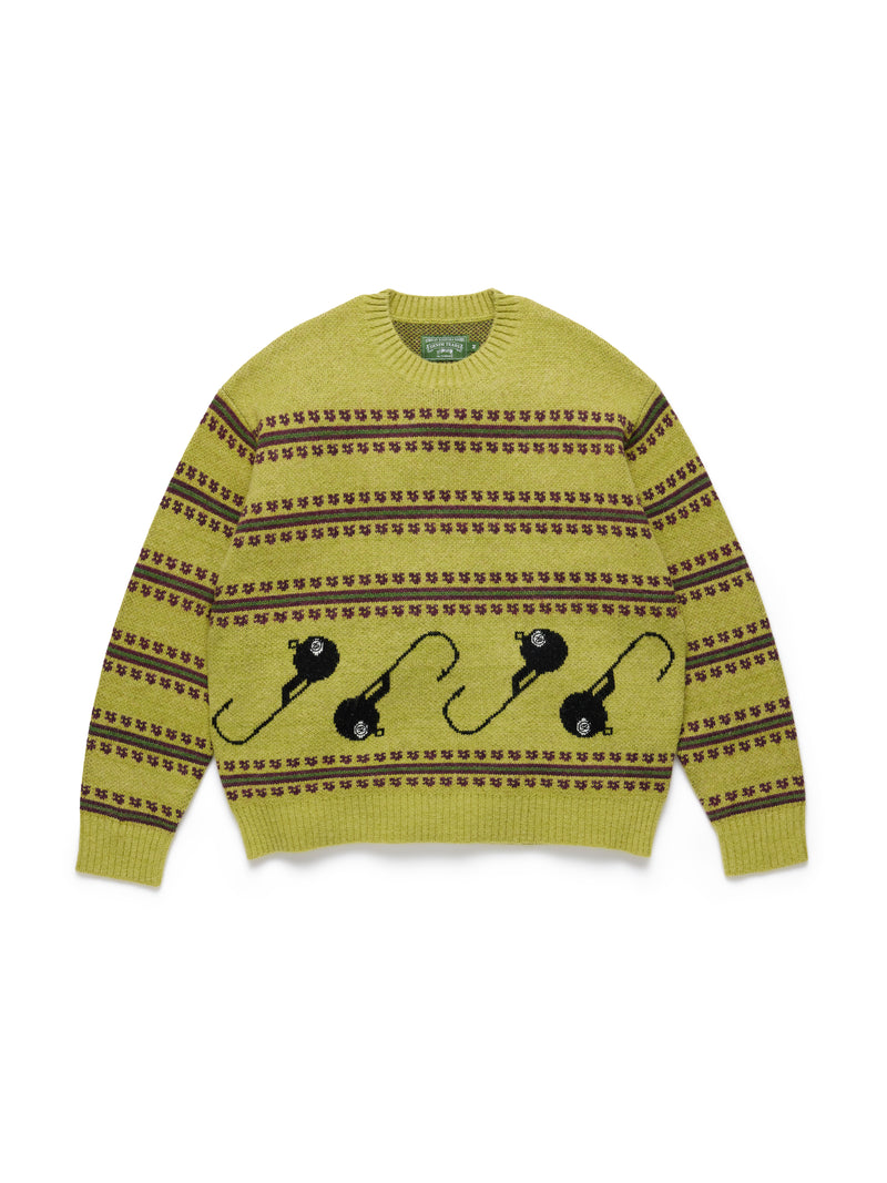 Stüssy Tears 8-Ball Lure Knit Sweater