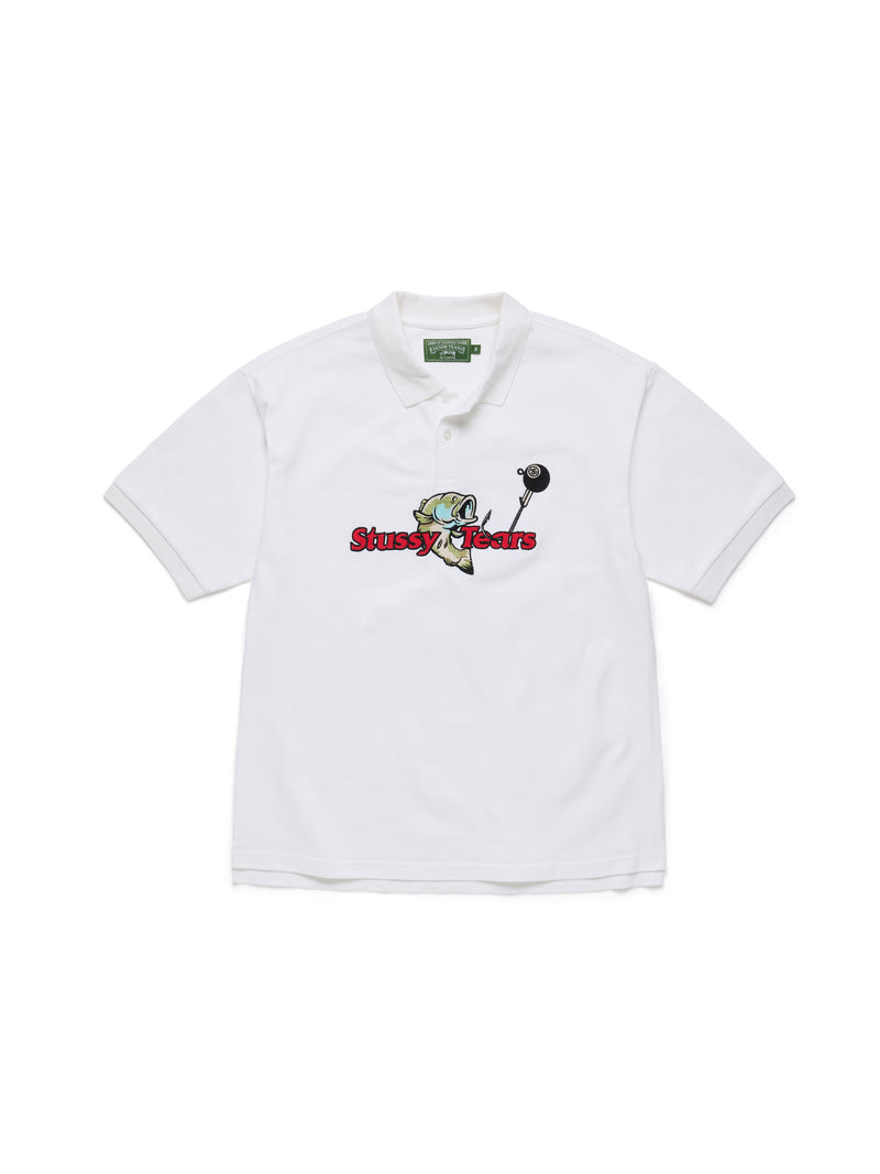 Stüssy Tears Polo White