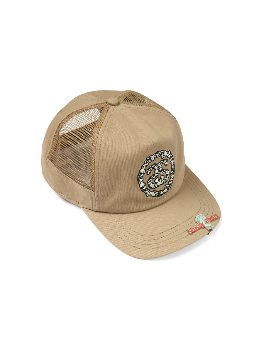 Stüssy Tears Double S Wreath Cap Khaki – DENIM TEARS