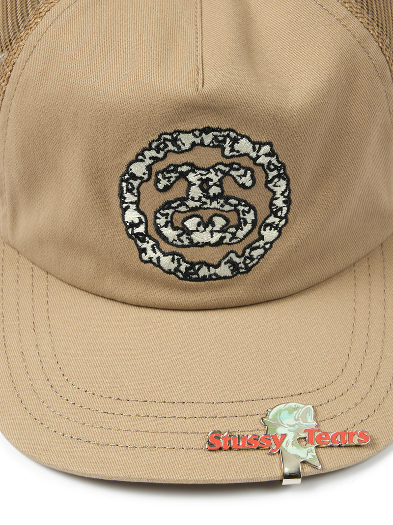 Stüssy Tears Double S Wreath Cap Khaki