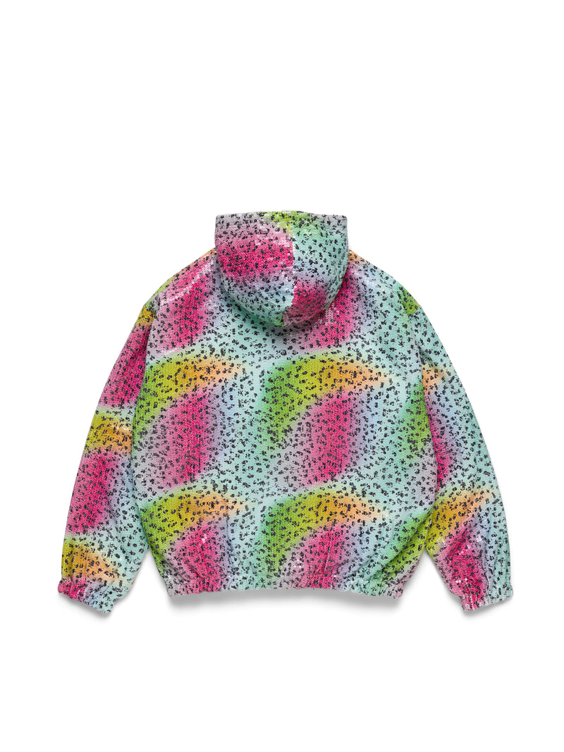 Stüssy Tears Rainbow Trout Sequin Zip Hoodie