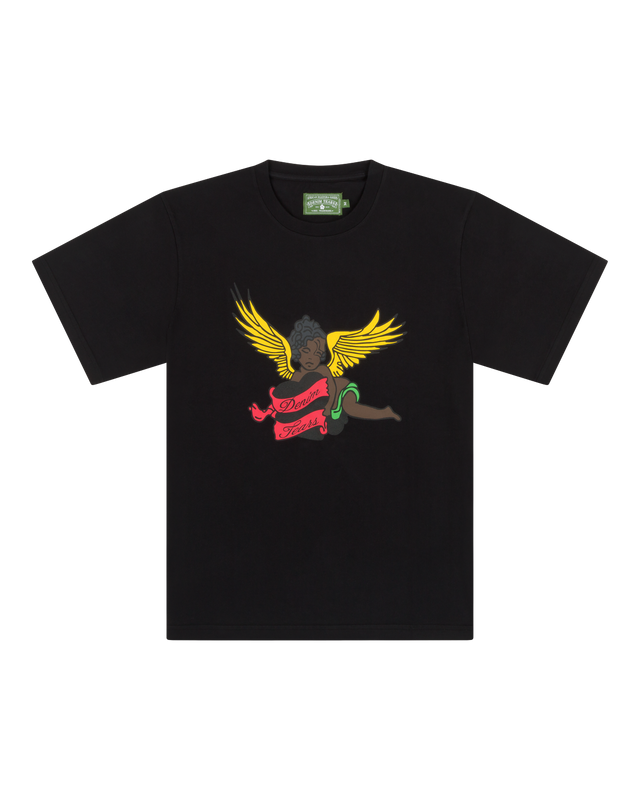 Black Cherub Tee Black