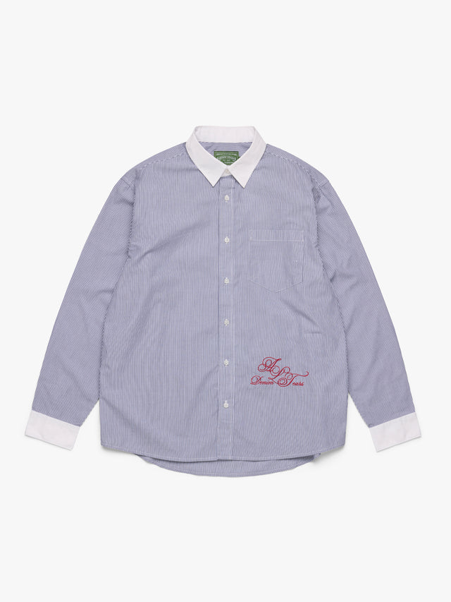 André Leon Talley Two-Tone Button-Up Shirt