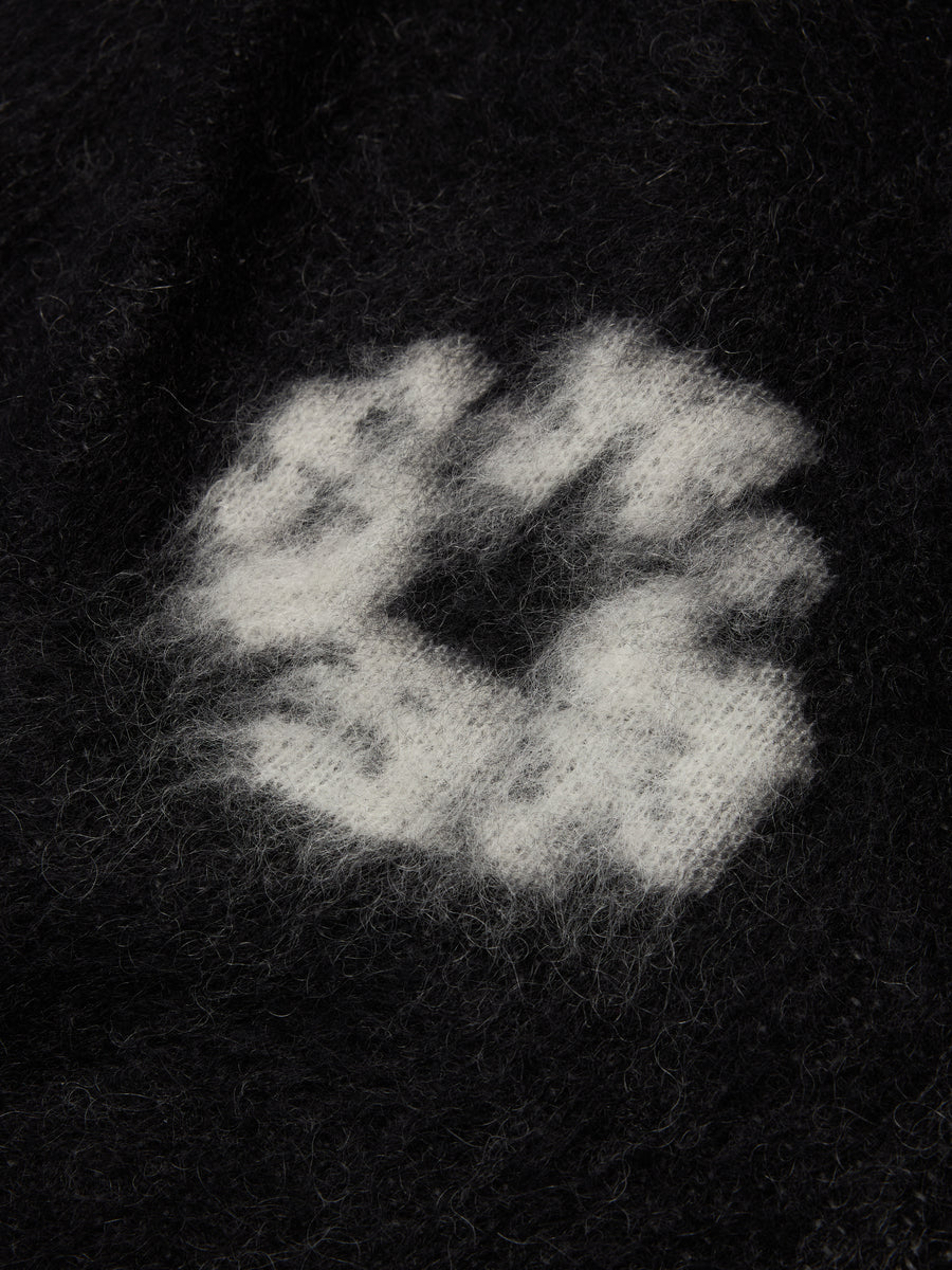 Cotton Wreath Mohair Cardigan Black – DENIM TEARS